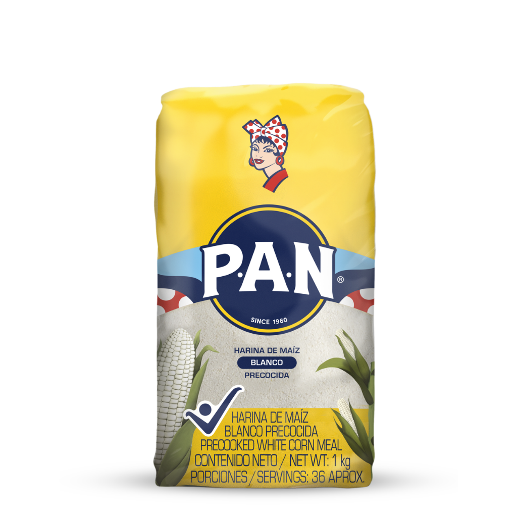 Nuevo empaque de Harina Precocida de Maíz Blanco P.A.N.